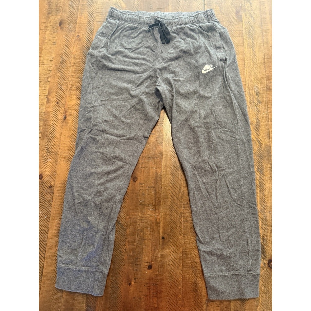 Nike Sweatpants Men's Large Sportswear Club Fleece Joggers Charcoal Gray
